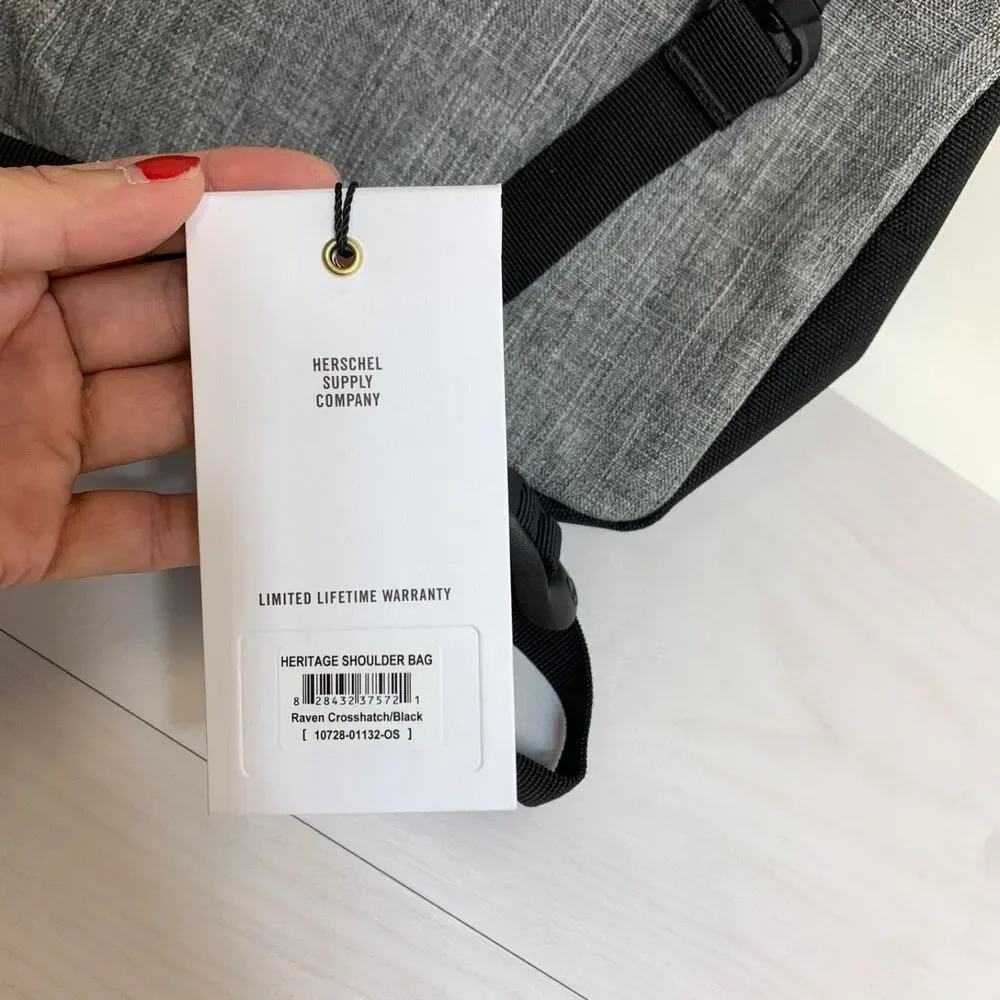 Herschel Supply Co Heritage Shoulder Bag Backpack Crossbody Gray‎ Unisex